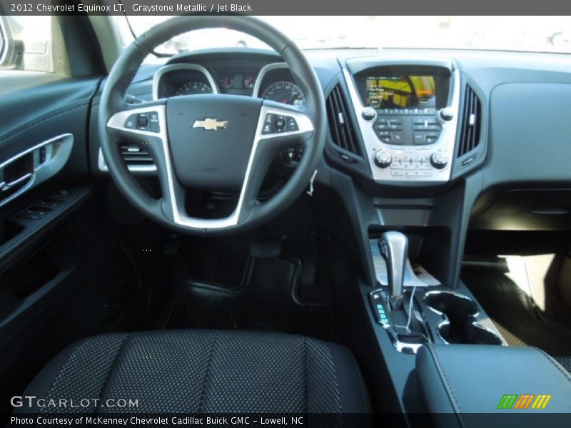 Graystone Metallic / Jet Black 2012 Chevrolet Equinox LT