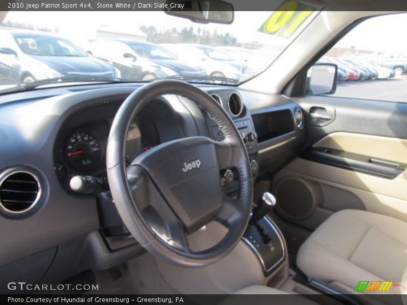 Stone White / Dark Slate Gray 2010 Jeep Patriot Sport 4x4