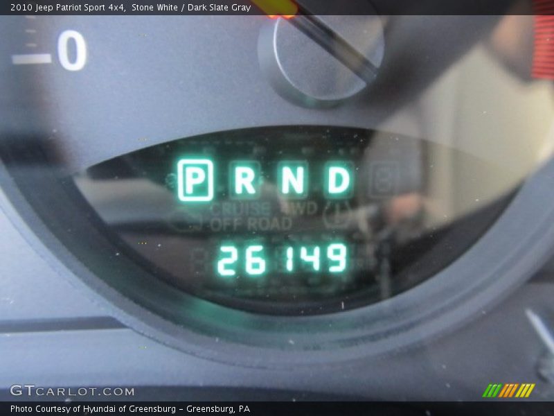 Stone White / Dark Slate Gray 2010 Jeep Patriot Sport 4x4