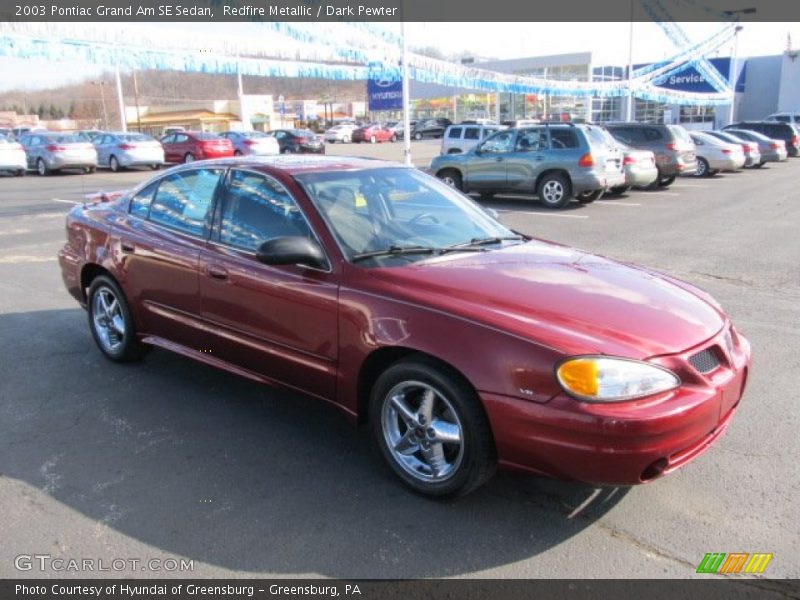 Redfire Metallic / Dark Pewter 2003 Pontiac Grand Am SE Sedan