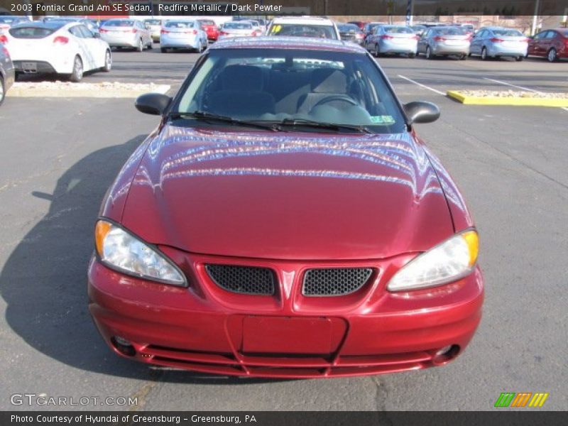 Redfire Metallic / Dark Pewter 2003 Pontiac Grand Am SE Sedan