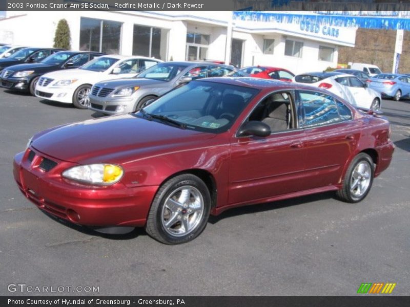 Redfire Metallic / Dark Pewter 2003 Pontiac Grand Am SE Sedan