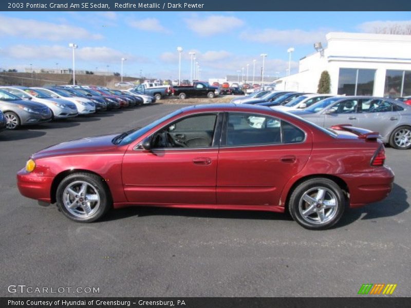 Redfire Metallic / Dark Pewter 2003 Pontiac Grand Am SE Sedan