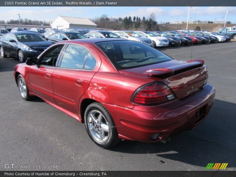 Redfire Metallic / Dark Pewter 2003 Pontiac Grand Am SE Sedan