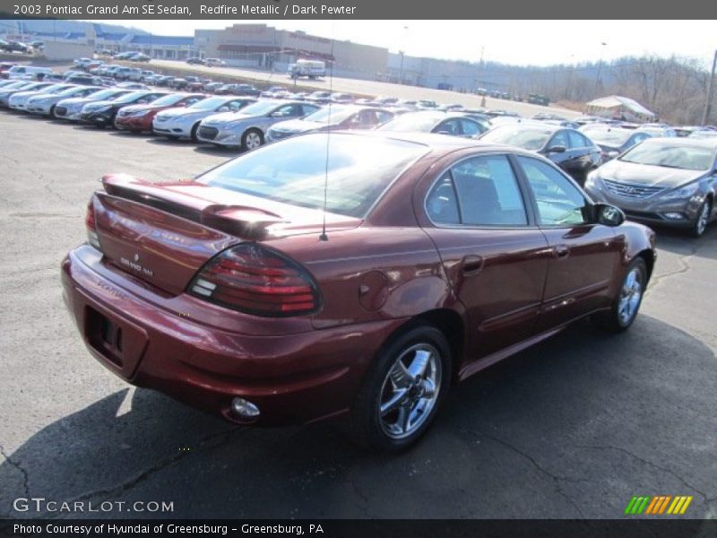 Redfire Metallic / Dark Pewter 2003 Pontiac Grand Am SE Sedan