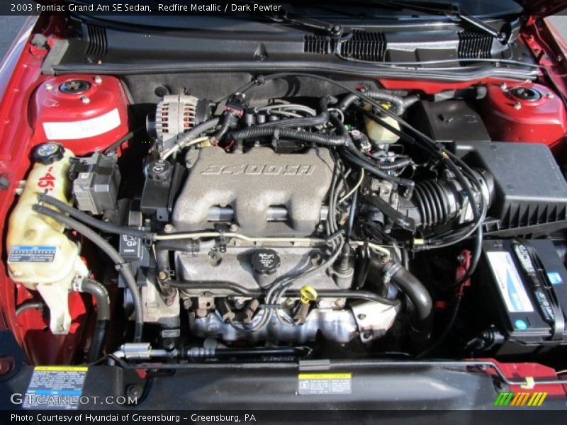 Redfire Metallic / Dark Pewter 2003 Pontiac Grand Am SE Sedan