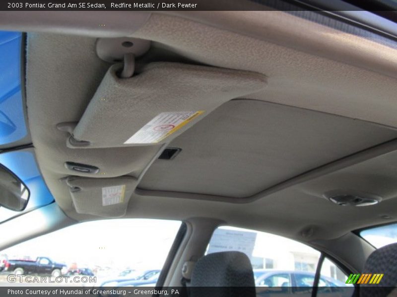 Redfire Metallic / Dark Pewter 2003 Pontiac Grand Am SE Sedan