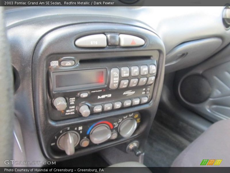 Redfire Metallic / Dark Pewter 2003 Pontiac Grand Am SE Sedan