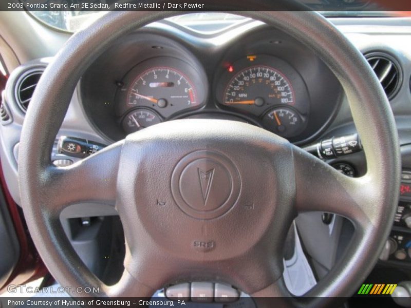 Redfire Metallic / Dark Pewter 2003 Pontiac Grand Am SE Sedan