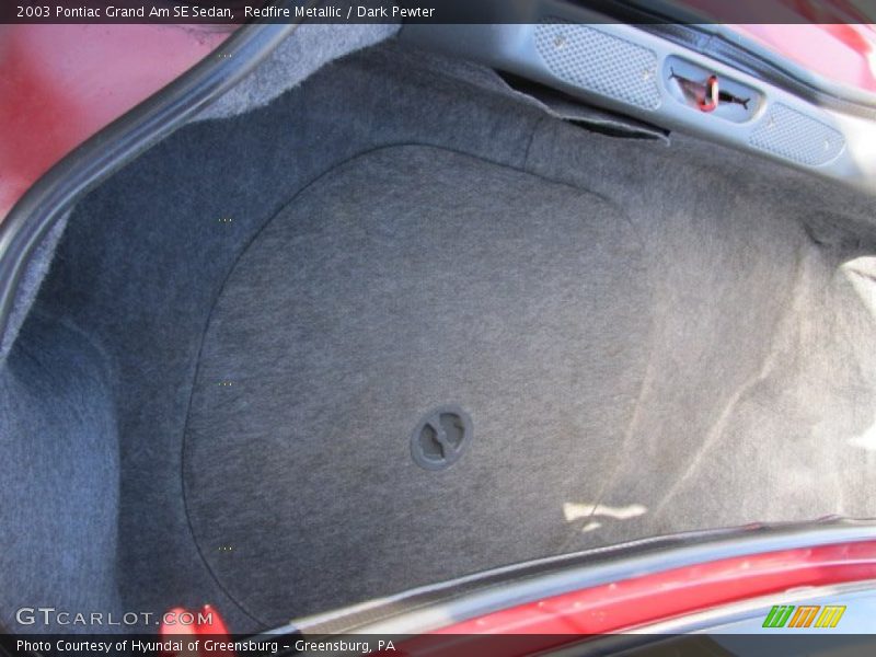 Redfire Metallic / Dark Pewter 2003 Pontiac Grand Am SE Sedan