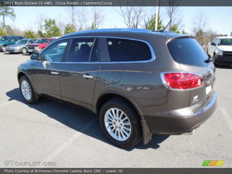 Cocoa Metallic / Cashmere/Cocoa 2011 Buick Enclave CX AWD