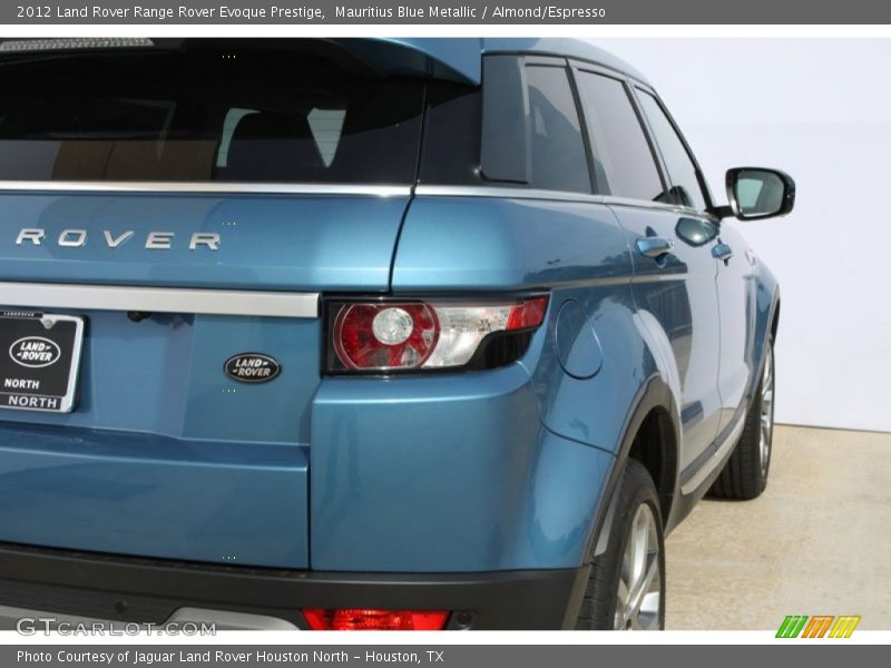 Mauritius Blue Metallic / Almond/Espresso 2012 Land Rover Range Rover Evoque Prestige