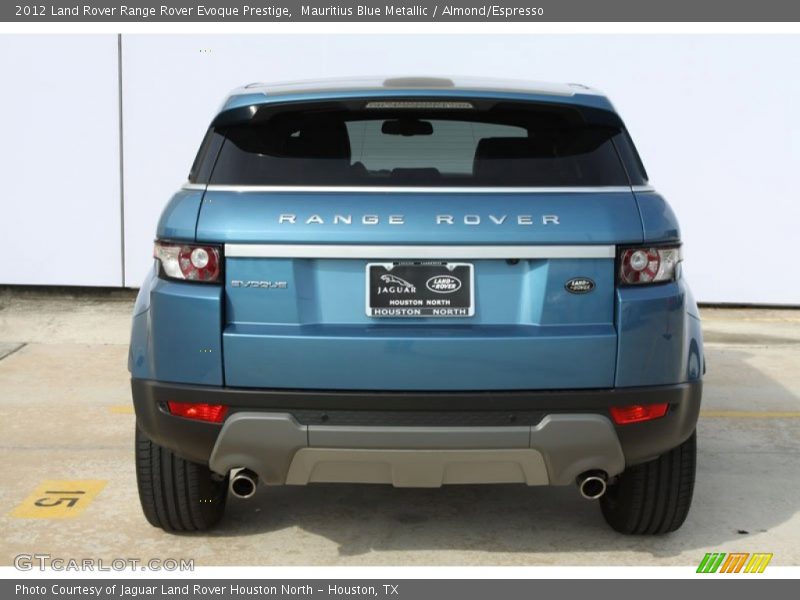 Mauritius Blue Metallic / Almond/Espresso 2012 Land Rover Range Rover Evoque Prestige