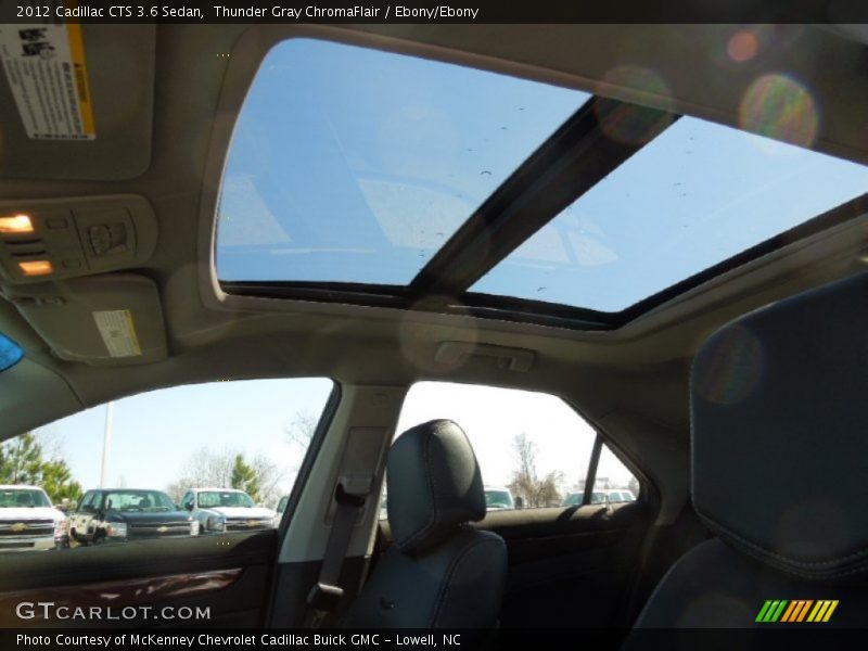 Thunder Gray ChromaFlair / Ebony/Ebony 2012 Cadillac CTS 3.6 Sedan