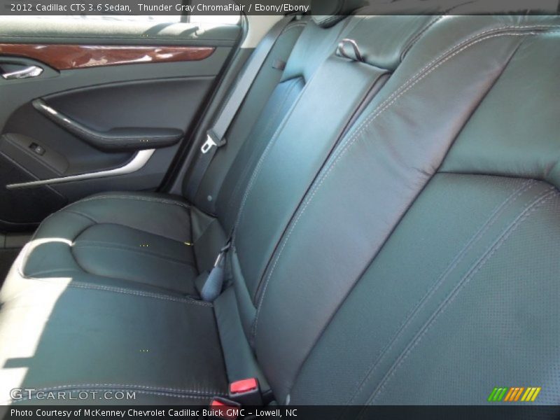 Thunder Gray ChromaFlair / Ebony/Ebony 2012 Cadillac CTS 3.6 Sedan