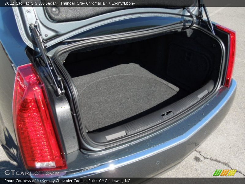Thunder Gray ChromaFlair / Ebony/Ebony 2012 Cadillac CTS 3.6 Sedan