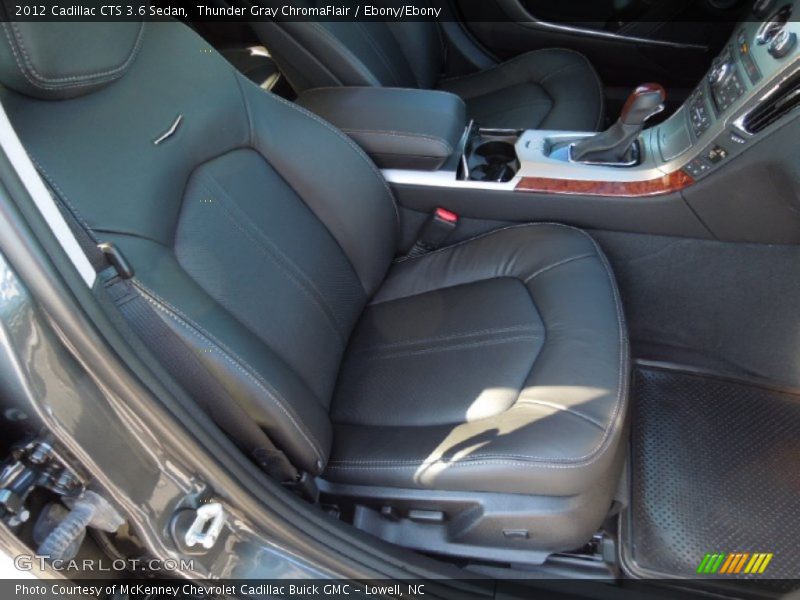 Thunder Gray ChromaFlair / Ebony/Ebony 2012 Cadillac CTS 3.6 Sedan