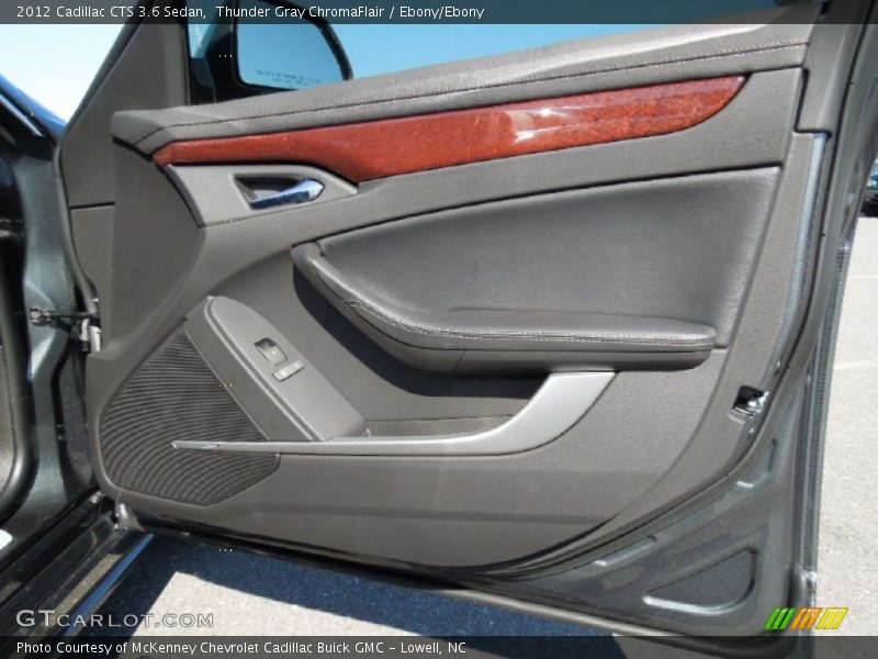 Thunder Gray ChromaFlair / Ebony/Ebony 2012 Cadillac CTS 3.6 Sedan