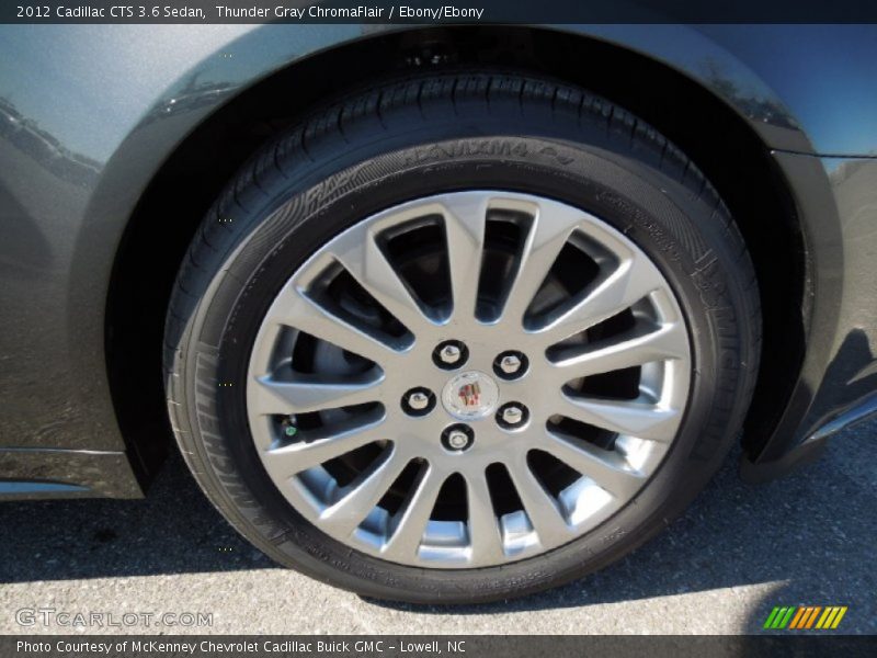 Thunder Gray ChromaFlair / Ebony/Ebony 2012 Cadillac CTS 3.6 Sedan