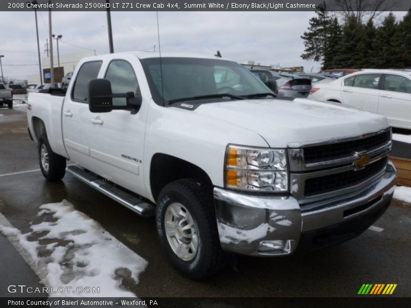 Summit White / Ebony Black/Light Cashmere 2008 Chevrolet Silverado 2500HD LT Z71 Crew Cab 4x4