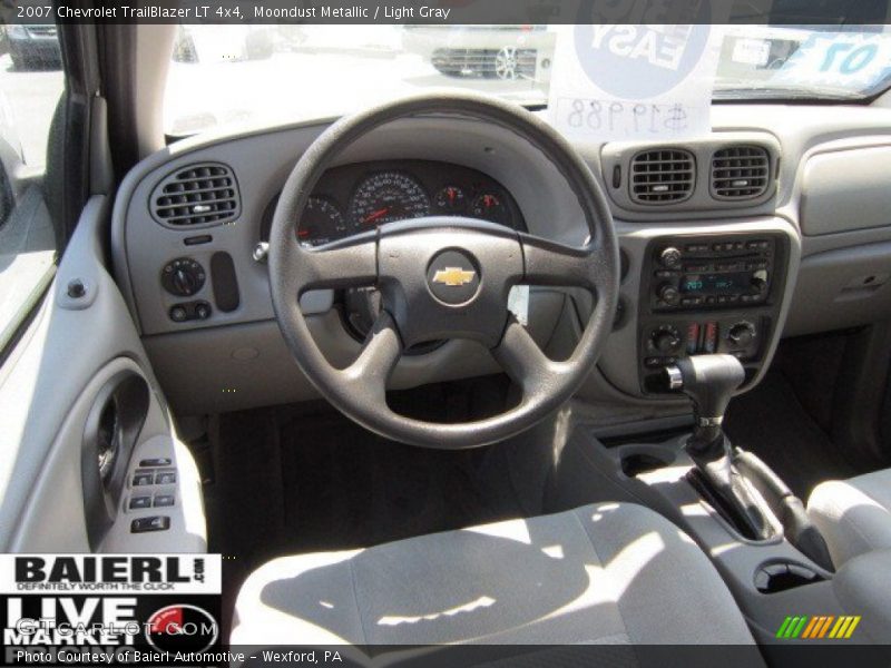 Moondust Metallic / Light Gray 2007 Chevrolet TrailBlazer LT 4x4