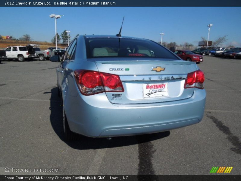 Ice Blue Metallic / Medium Titanium 2012 Chevrolet Cruze Eco