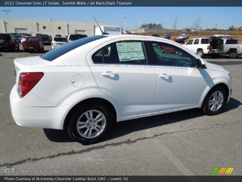 Summit White / Jet Black/Dark Titanium 2012 Chevrolet Sonic LT Sedan