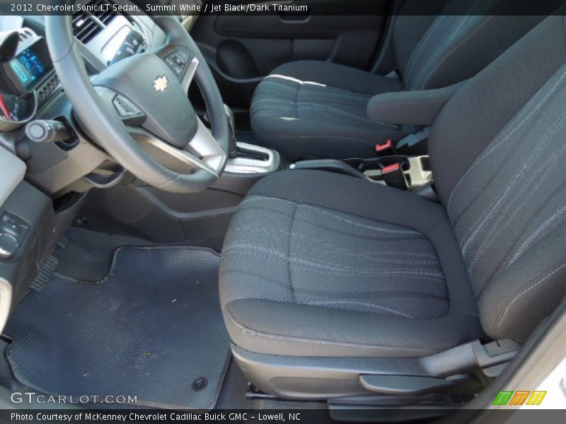 Summit White / Jet Black/Dark Titanium 2012 Chevrolet Sonic LT Sedan