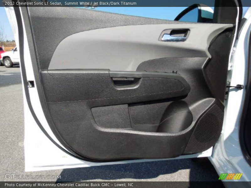 Summit White / Jet Black/Dark Titanium 2012 Chevrolet Sonic LT Sedan