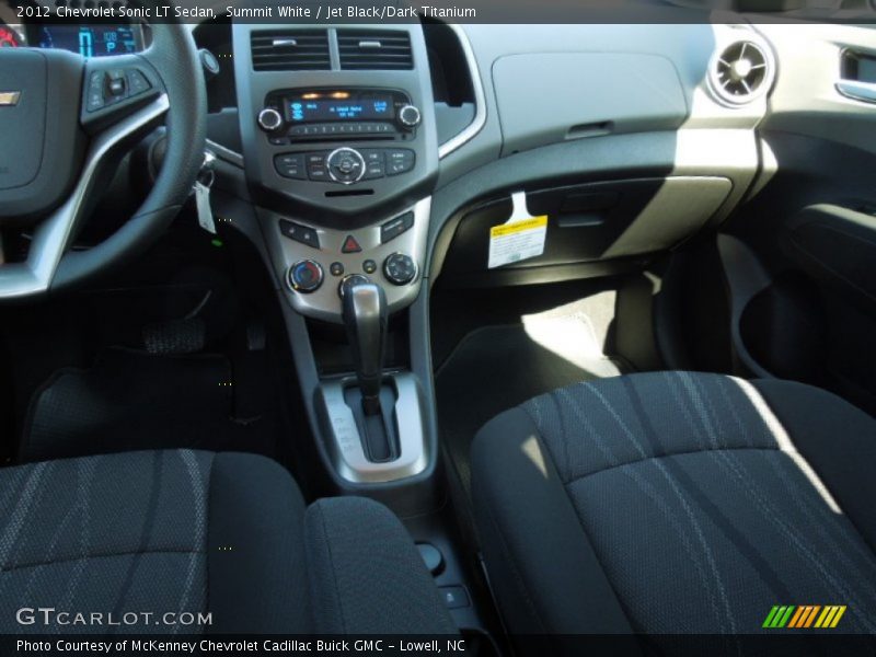 Summit White / Jet Black/Dark Titanium 2012 Chevrolet Sonic LT Sedan