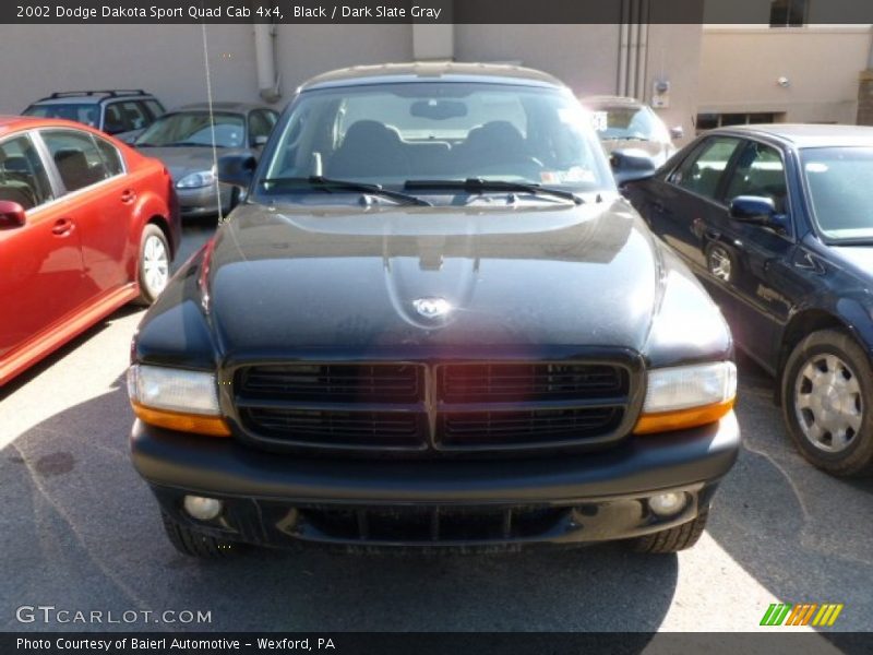 Black / Dark Slate Gray 2002 Dodge Dakota Sport Quad Cab 4x4
