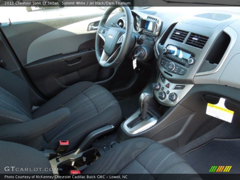 Summit White / Jet Black/Dark Titanium 2012 Chevrolet Sonic LT Sedan