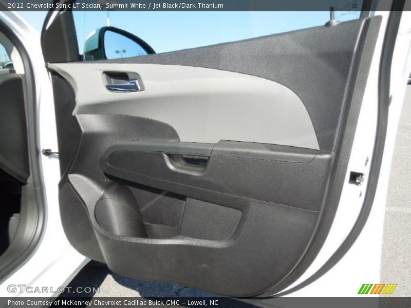 Summit White / Jet Black/Dark Titanium 2012 Chevrolet Sonic LT Sedan