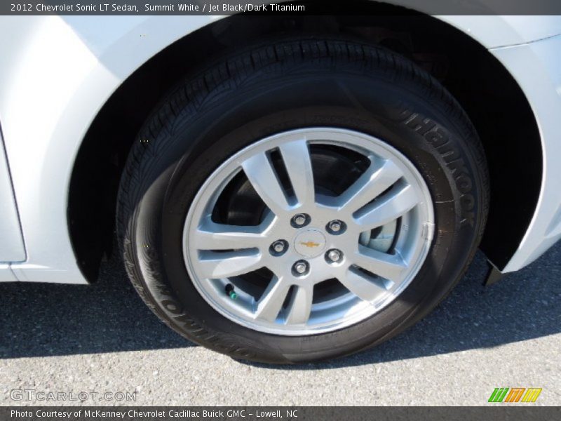 Summit White / Jet Black/Dark Titanium 2012 Chevrolet Sonic LT Sedan