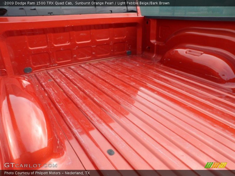 Sunburst Orange Pearl / Light Pebble Beige/Bark Brown 2009 Dodge Ram 1500 TRX Quad Cab