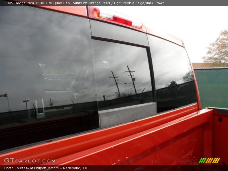 Sunburst Orange Pearl / Light Pebble Beige/Bark Brown 2009 Dodge Ram 1500 TRX Quad Cab