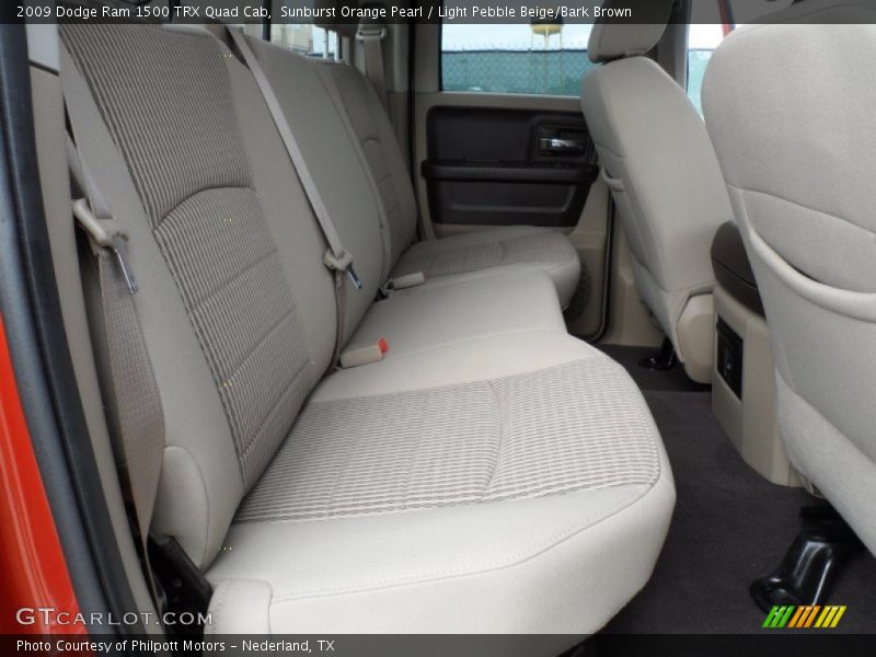 Sunburst Orange Pearl / Light Pebble Beige/Bark Brown 2009 Dodge Ram 1500 TRX Quad Cab