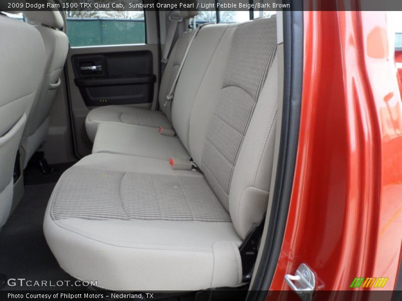 Sunburst Orange Pearl / Light Pebble Beige/Bark Brown 2009 Dodge Ram 1500 TRX Quad Cab