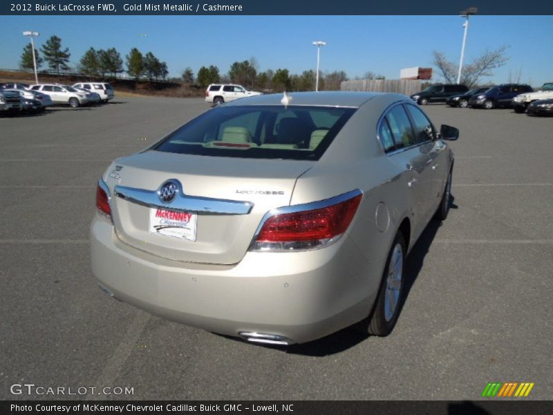 Gold Mist Metallic / Cashmere 2012 Buick LaCrosse FWD
