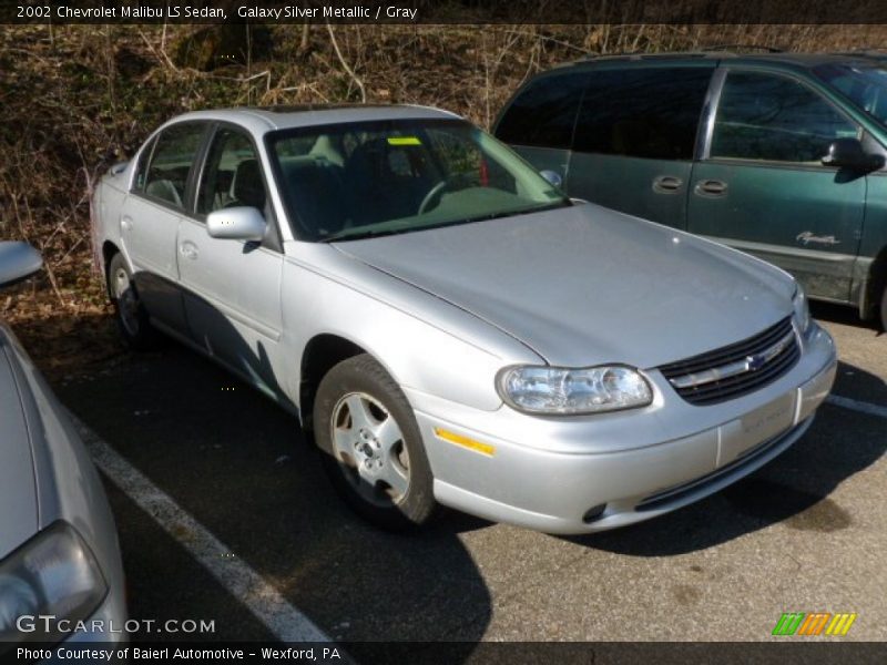 Galaxy Silver Metallic / Gray 2002 Chevrolet Malibu LS Sedan