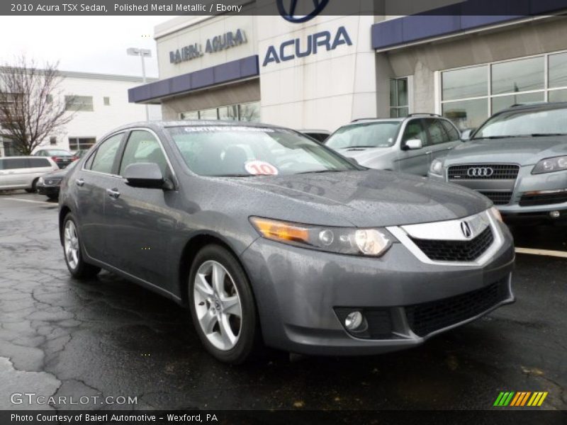 Polished Metal Metallic / Ebony 2010 Acura TSX Sedan