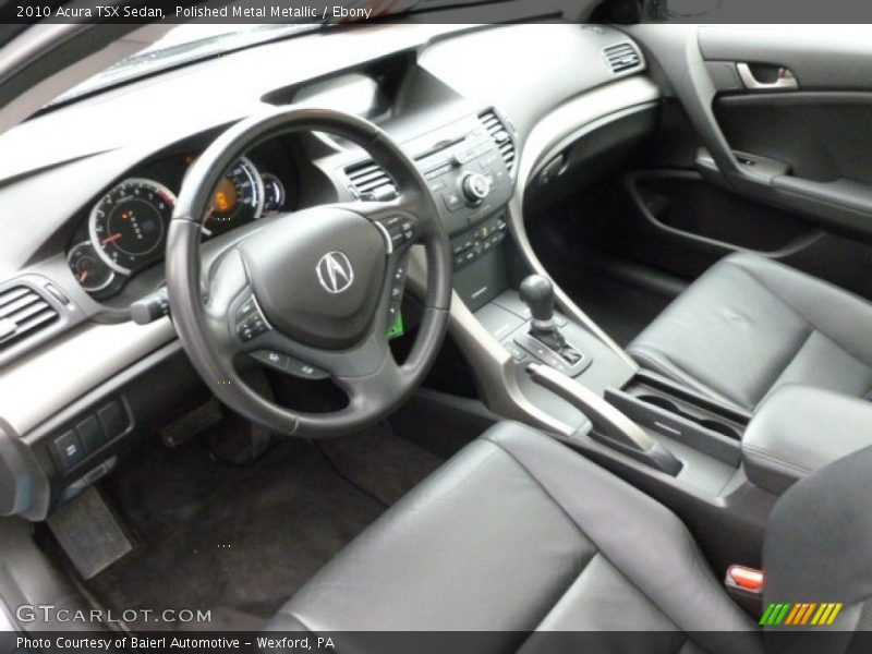 Ebony Interior - 2010 TSX Sedan 