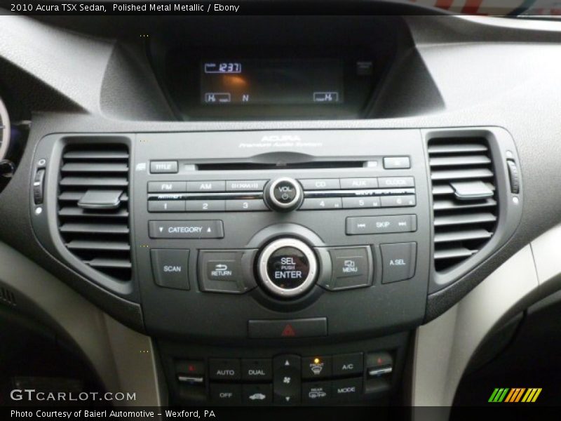 Controls of 2010 TSX Sedan