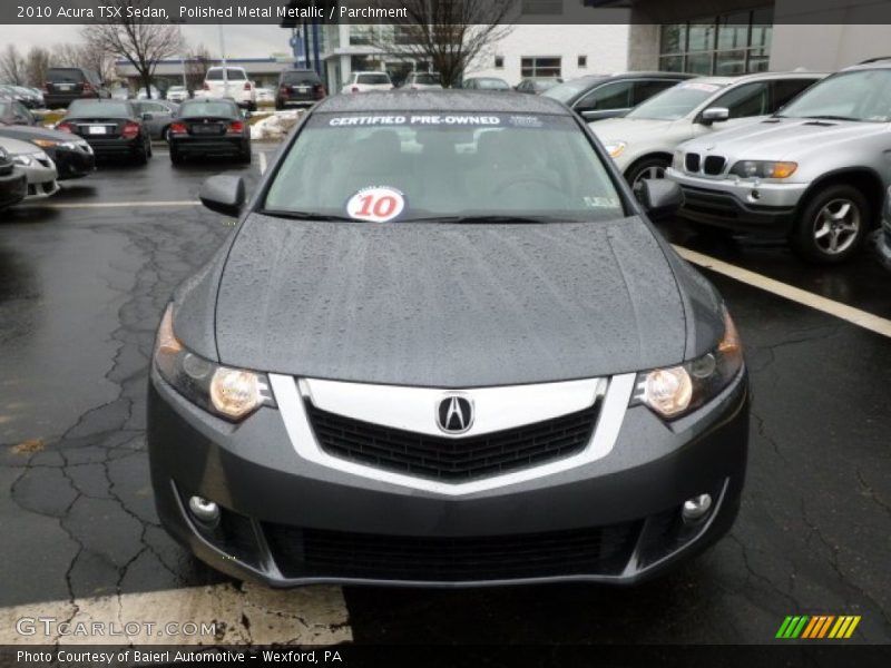 Polished Metal Metallic / Parchment 2010 Acura TSX Sedan