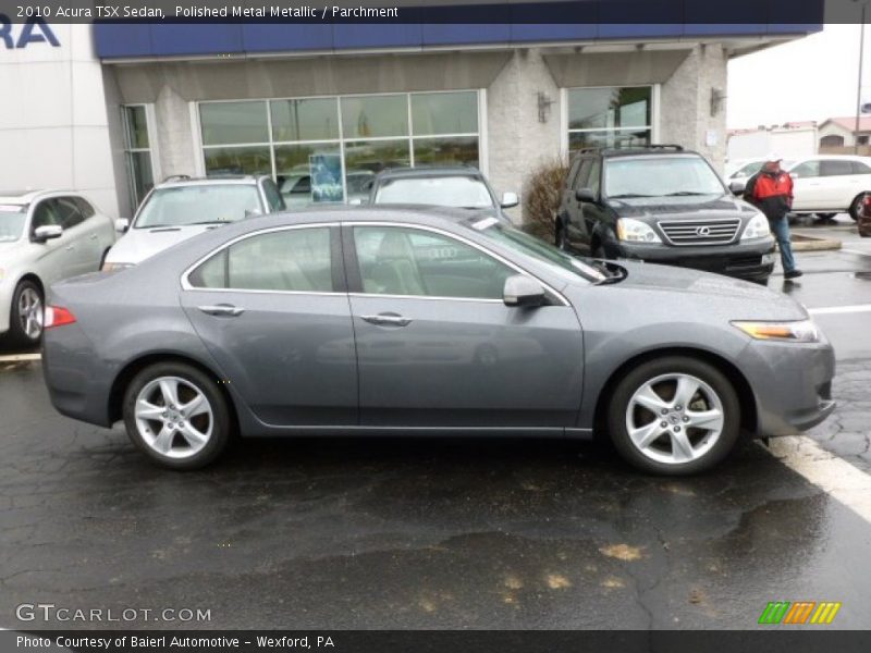 Polished Metal Metallic / Parchment 2010 Acura TSX Sedan