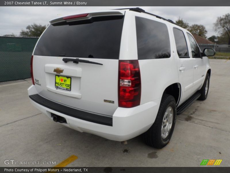 Summit White / Ebony 2007 Chevrolet Tahoe LT