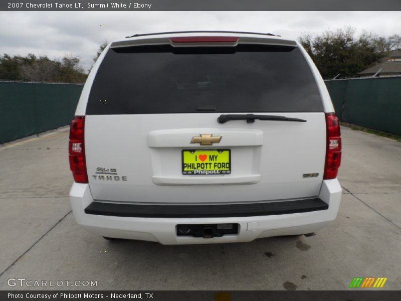 Summit White / Ebony 2007 Chevrolet Tahoe LT