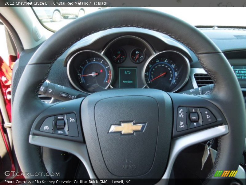 Crystal Red Metallic / Jet Black 2012 Chevrolet Cruze LT
