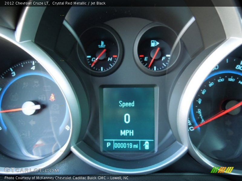Crystal Red Metallic / Jet Black 2012 Chevrolet Cruze LT