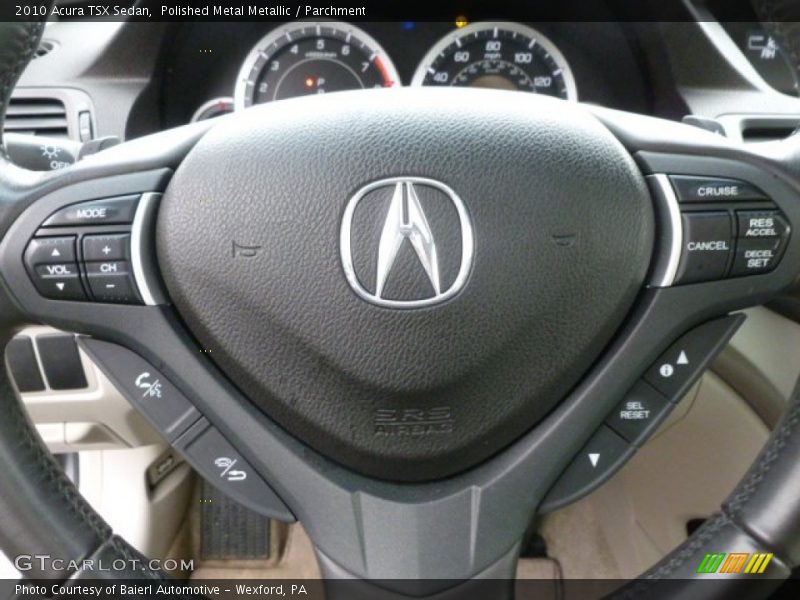 Polished Metal Metallic / Parchment 2010 Acura TSX Sedan